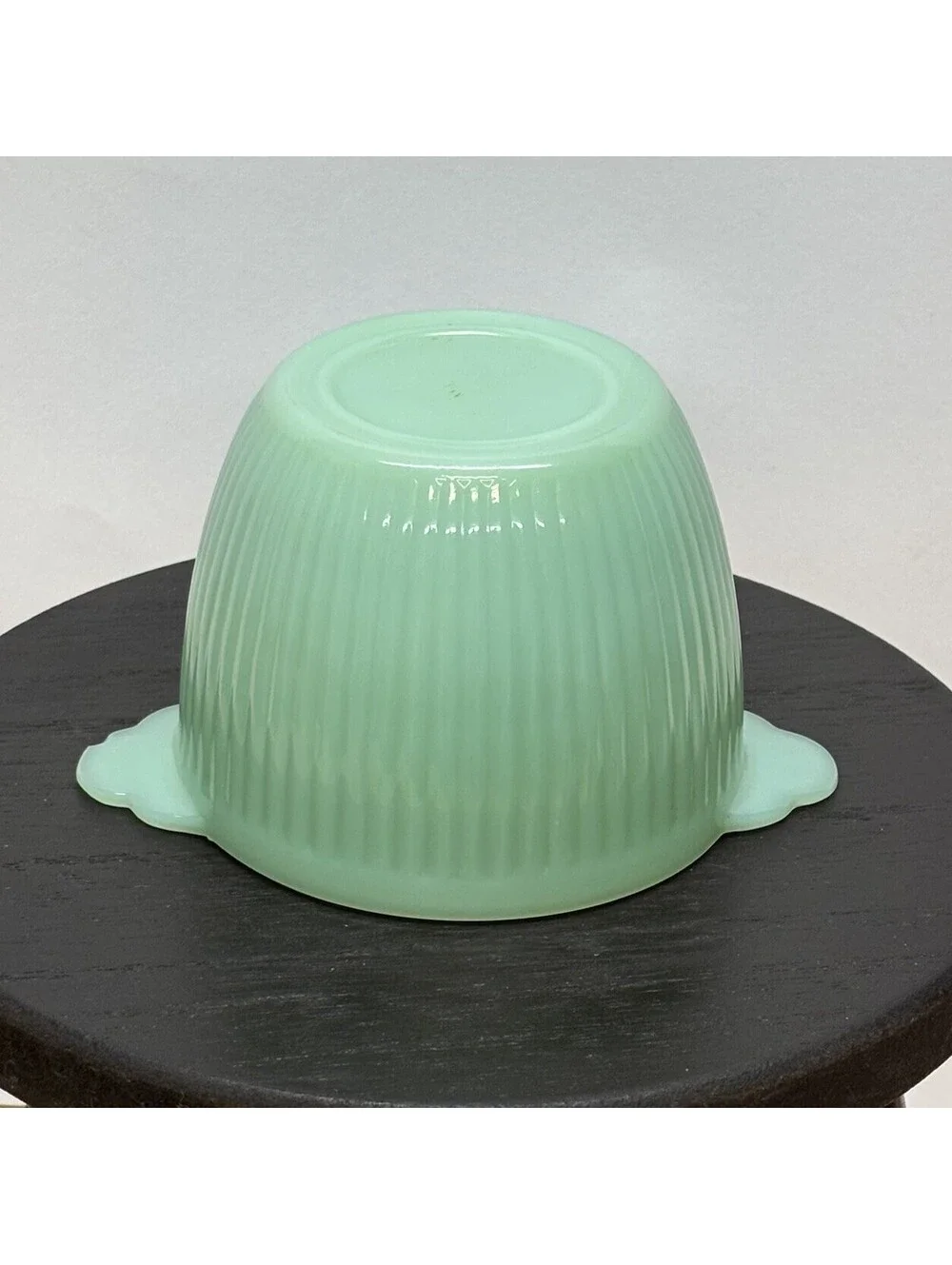Fire King Jadeite Ribbed Jane Ray Sugar Bowl (No Lid) Anchor Hocking Green Glass